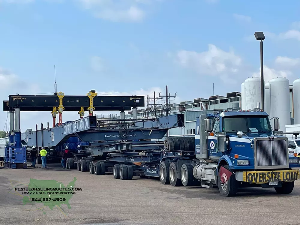 Flatbed Oversize Trucking, Hauling Oversized Freight, Heavy Equipment Transportation Services, Oversize Flatbed Trucking